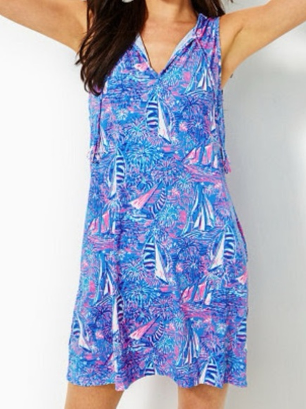 Lilly Pulitzer Johana Sleeveless Cover-Up in the "It's a Sailabration"